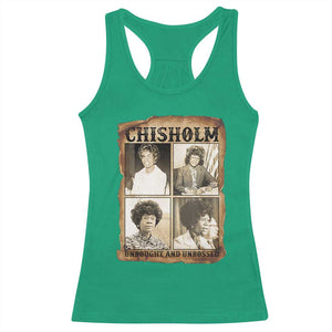 Vintage Shirley Chisholm Unbought And Unbossed Racerback Tank Top Womens History Month TS12 Irish Green Print Your Wear