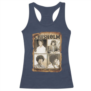 Vintage Shirley Chisholm Unbought And Unbossed Racerback Tank Top Womens History Month TS12 Navy Print Your Wear