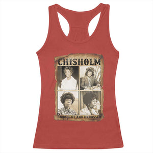 Vintage Shirley Chisholm Unbought And Unbossed Racerback Tank Top Womens History Month TS12 Red Print Your Wear