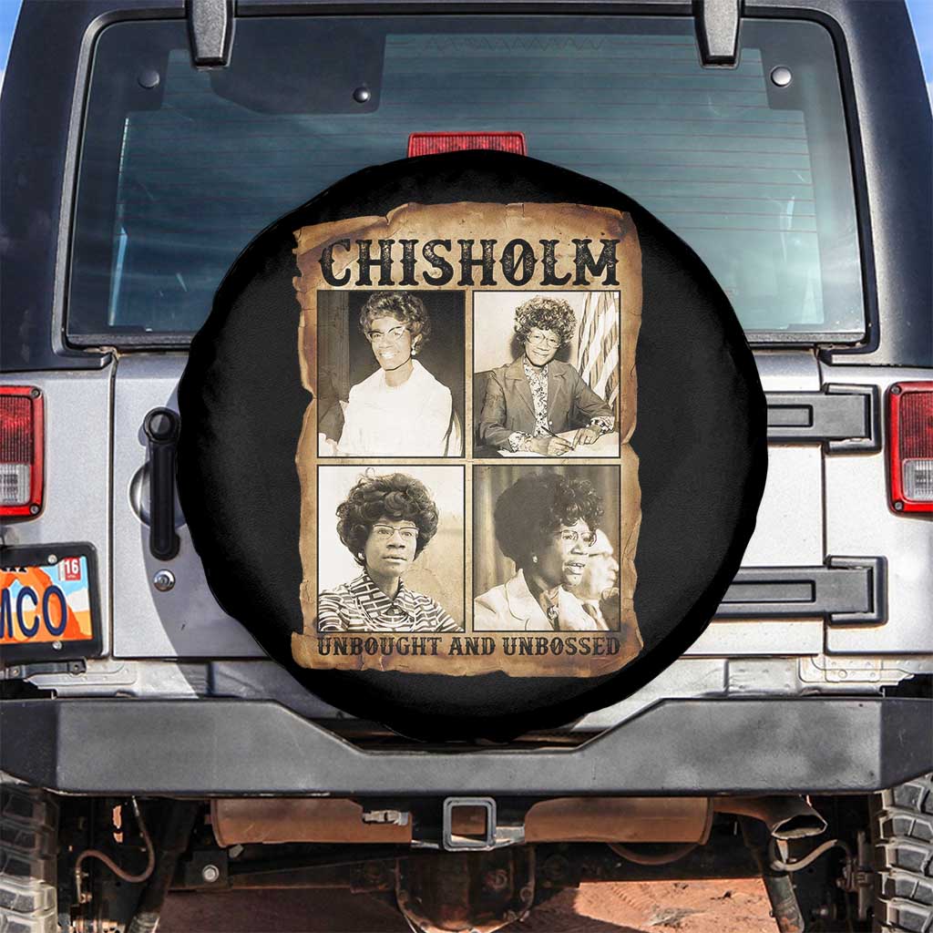Vintage Shirley Chisholm Unbought And Unbossed Spare Tire Cover Womens History Month TS12 No hole Black Print Your Wear