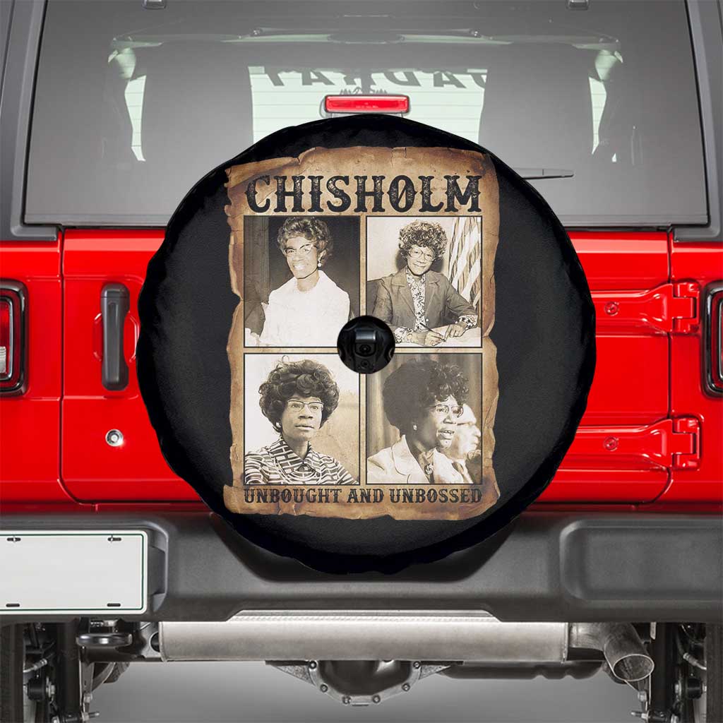 Vintage Shirley Chisholm Unbought And Unbossed Spare Tire Cover Womens History Month TS12 Black Print Your Wear