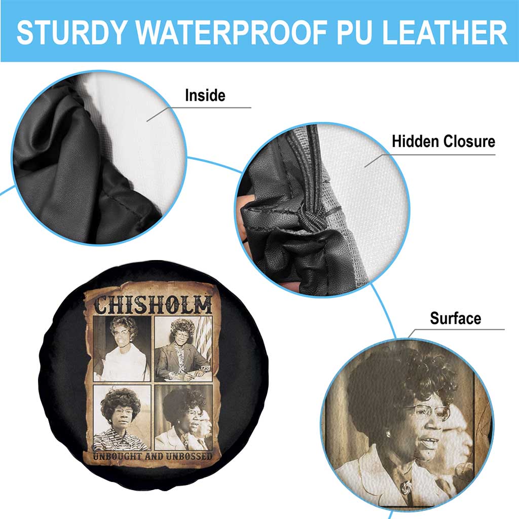 Vintage Shirley Chisholm Unbought And Unbossed Spare Tire Cover Womens History Month TS12 Print Your Wear