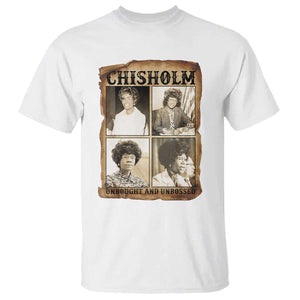 Vintage Shirley Chisholm Unbought And Unbossed T Shirt Womens History Month TS12 White Print Your Wear