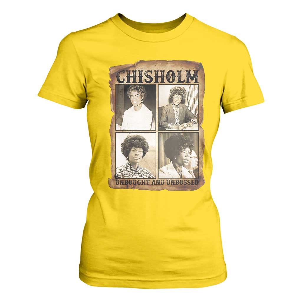 Vintage Shirley Chisholm Unbought And Unbossed T Shirt For Women Womens History Month TS12 Daisy Print Your Wear