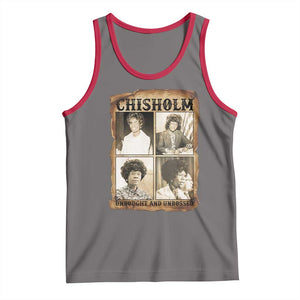 Vintage Shirley Chisholm Unbought And Unbossed Tank Top Womens History Month TS12 Deep Heather Red Print Your Wear