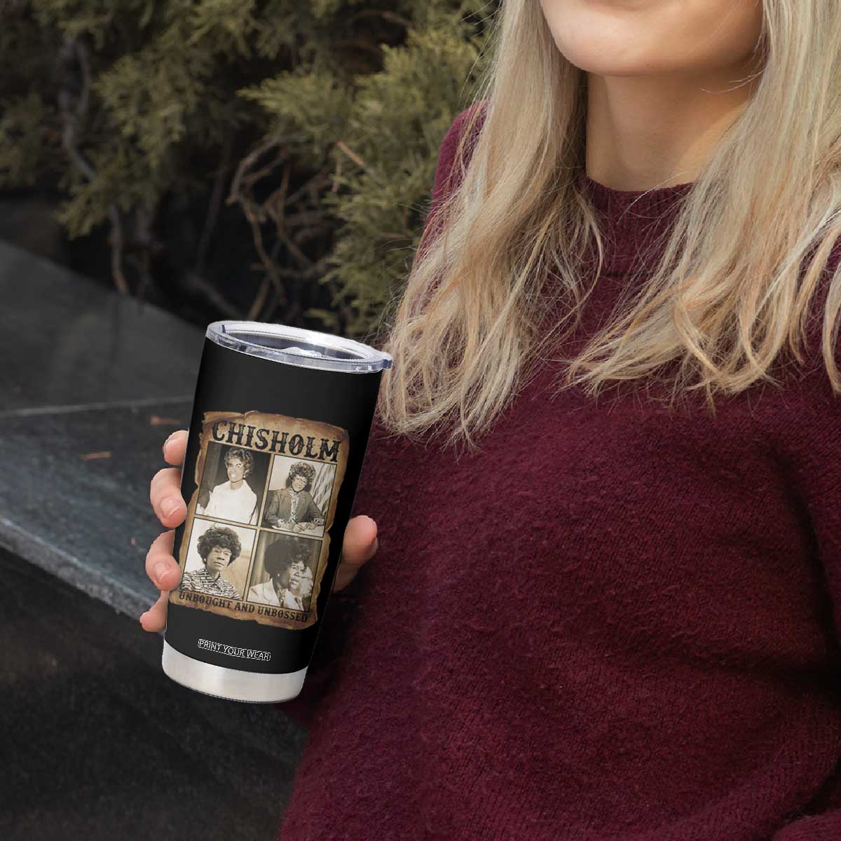 Vintage Shirley Chisholm Unbought And Unbossed Tumbler Cup Womens History Month TS12 Print Your Wear