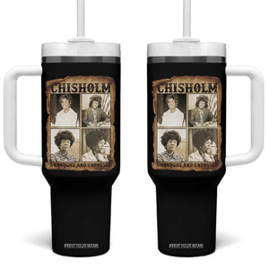Vintage Shirley Chisholm Unbought And Unbossed Tumbler With Handle Womens History Month TS12 One Size: 40 oz Black Print Your Wear