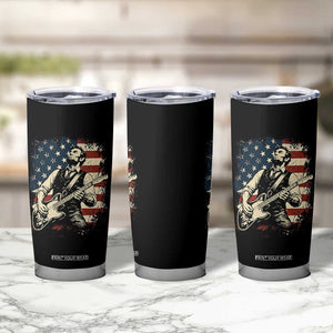 Vintage Abraham Lincoln Playing Electric Guitar Tumbler Cup Patriotic Rocker Gift TS12 Print Your Wear
