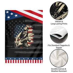 Vintage Abraham Lincoln Playing Electric Guitar Garden Flag Patriotic Rocker Gift TS12 Print Your Wear