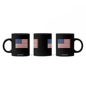 Pencil Stripes USA Flag Coffee Mug Proud American Teacher Graduation Gift TS12 Print Your Wear