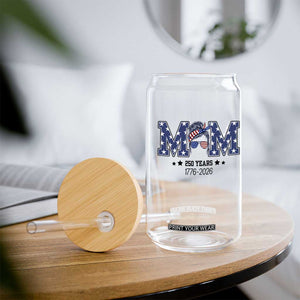 Patriotic Mothers Day Gift Glass Can USA 250 Years Celebration TS12 Print Your Wear
