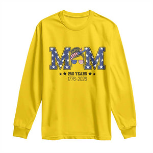 Patriotic Mothers Day Gift Long Sleeve Shirt USA 250 Years Celebration TS12 Daisy Print Your Wear