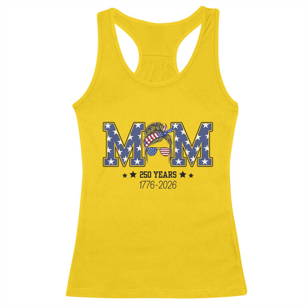 Patriotic Mothers Day Gift Racerback Tank Top USA 250 Years Celebration TS12 Daisy Print Your Wear