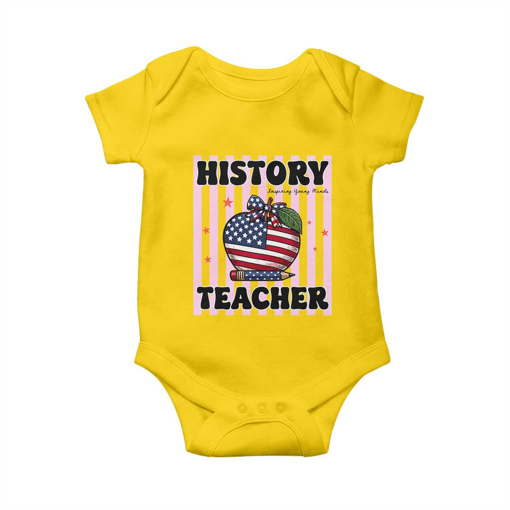 Inspiring Young Minds Teacher Baby Onesie 250th Anniversary Educator Gift TS12 Daisy Print Your Wear