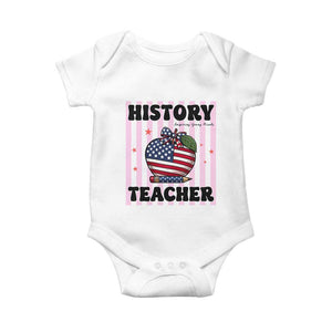 Inspiring Young Minds Teacher Baby Onesie 250th Anniversary Educator Gift TS12 White Print Your Wear