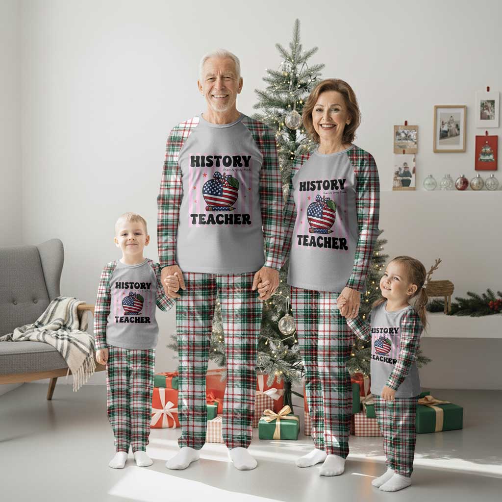Inspiring Young Minds Teacher Plaid Pajama Set 250th Anniversary Educator Gift