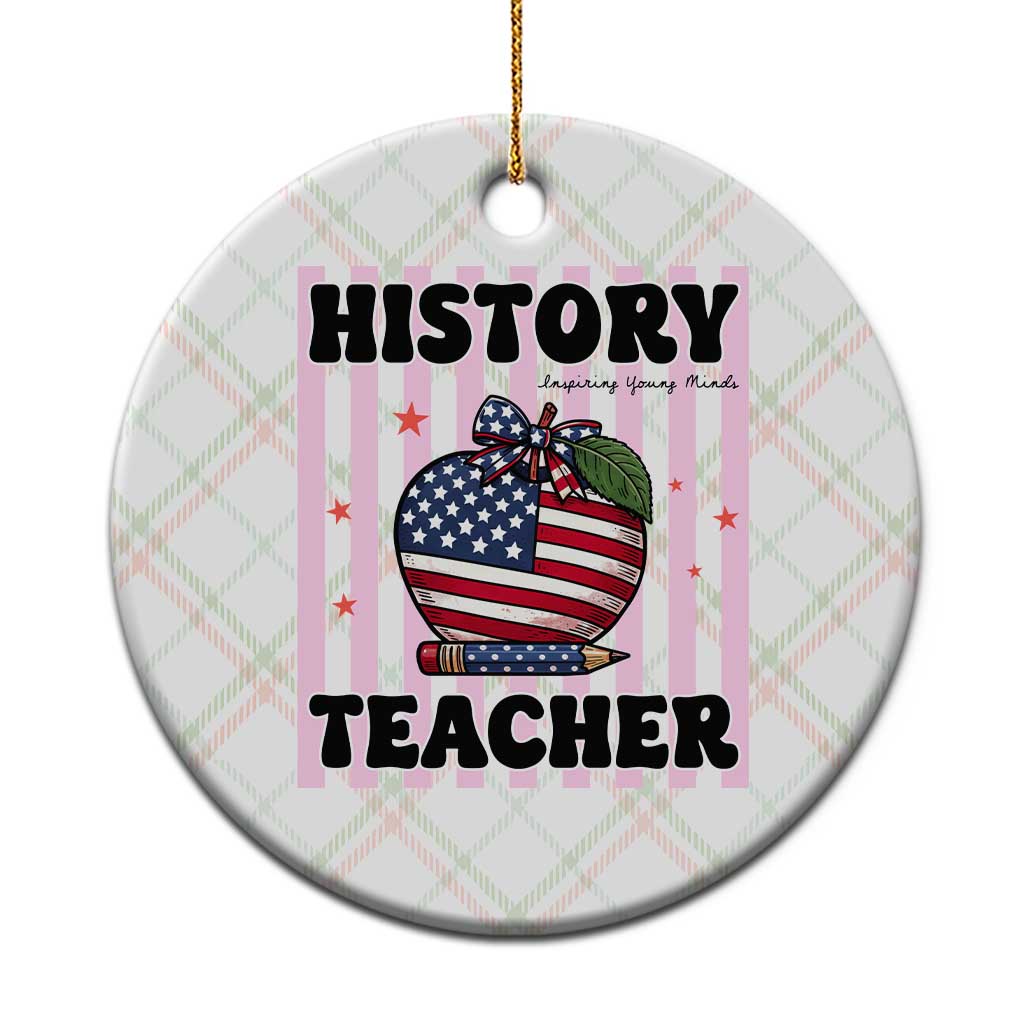 Inspiring Young Minds Teacher Ceramic Ornament 250th Anniversary Educator Gift