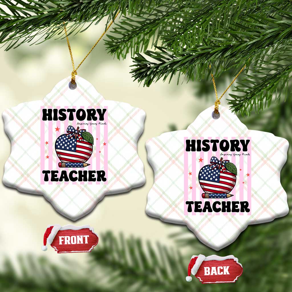 Inspiring Young Minds Teacher Ceramic Ornament 250th Anniversary Educator Gift