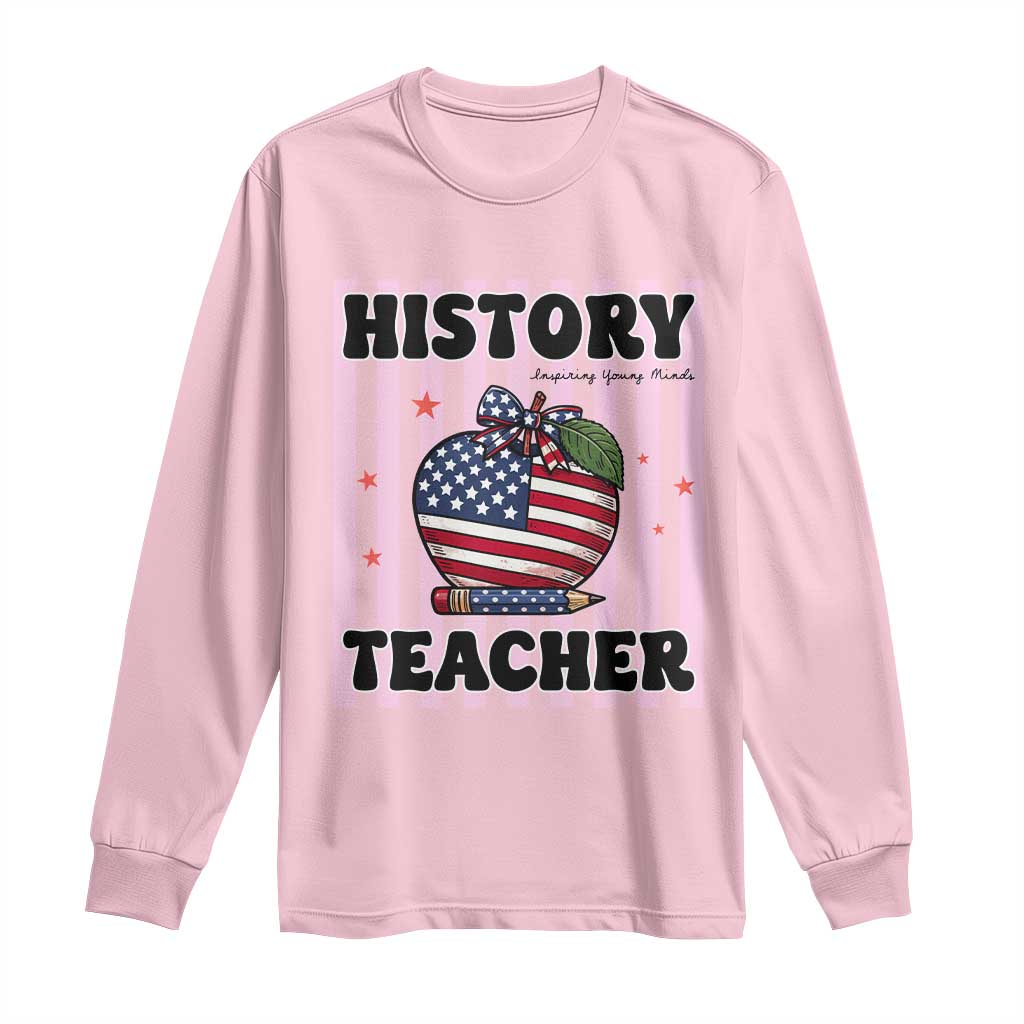 Inspiring Young Minds Teacher Long Sleeve Shirt 250th Anniversary Educator Gift