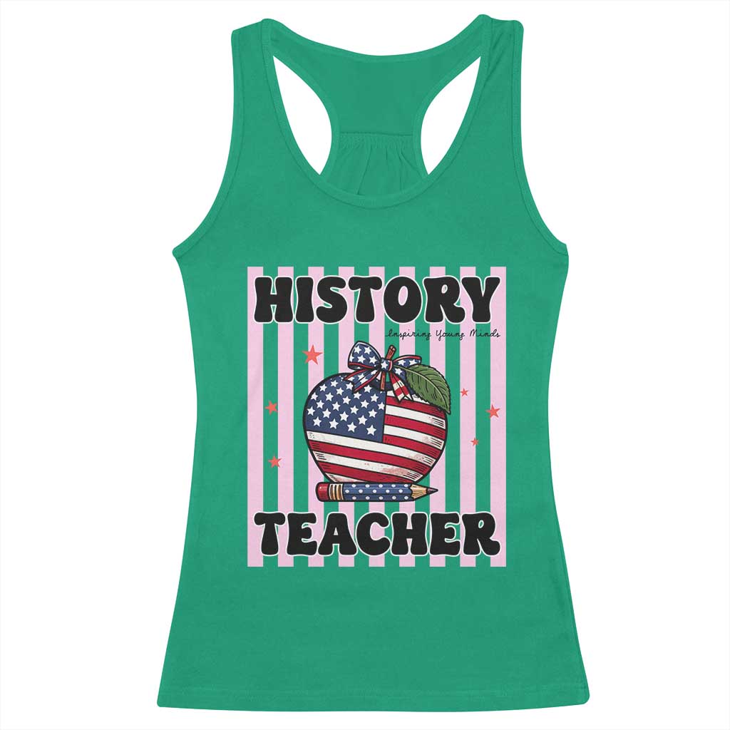 Inspiring Young Minds Teacher Racerback Tank Top 250th Anniversary Educator Gift