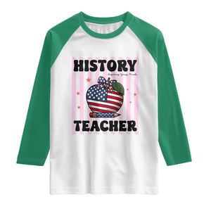 Inspiring Young Minds Teacher Raglan Shirt 250th Anniversary Educator Gift