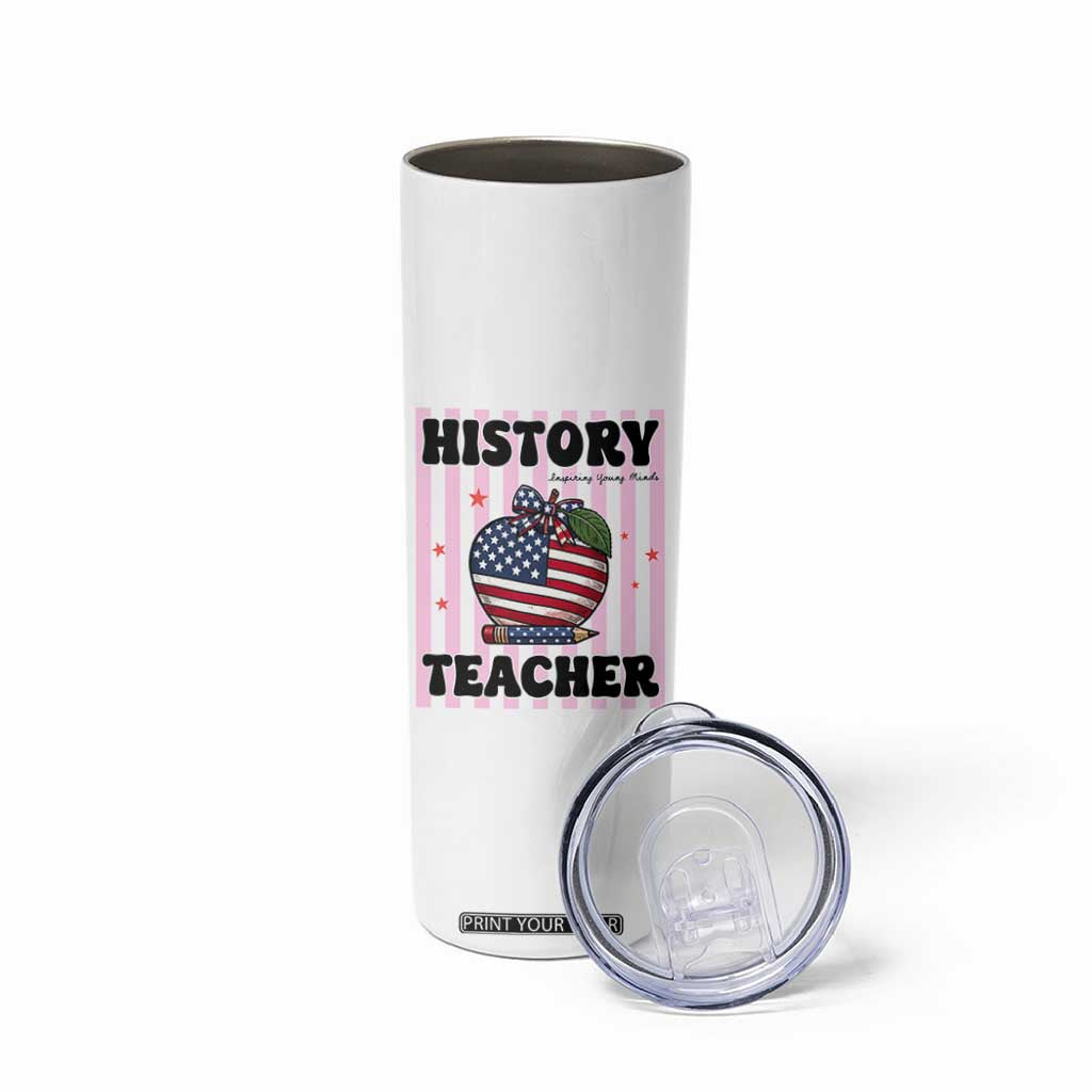 Inspiring Young Minds Teacher Skinny Tumbler 250th Anniversary Educator Gift