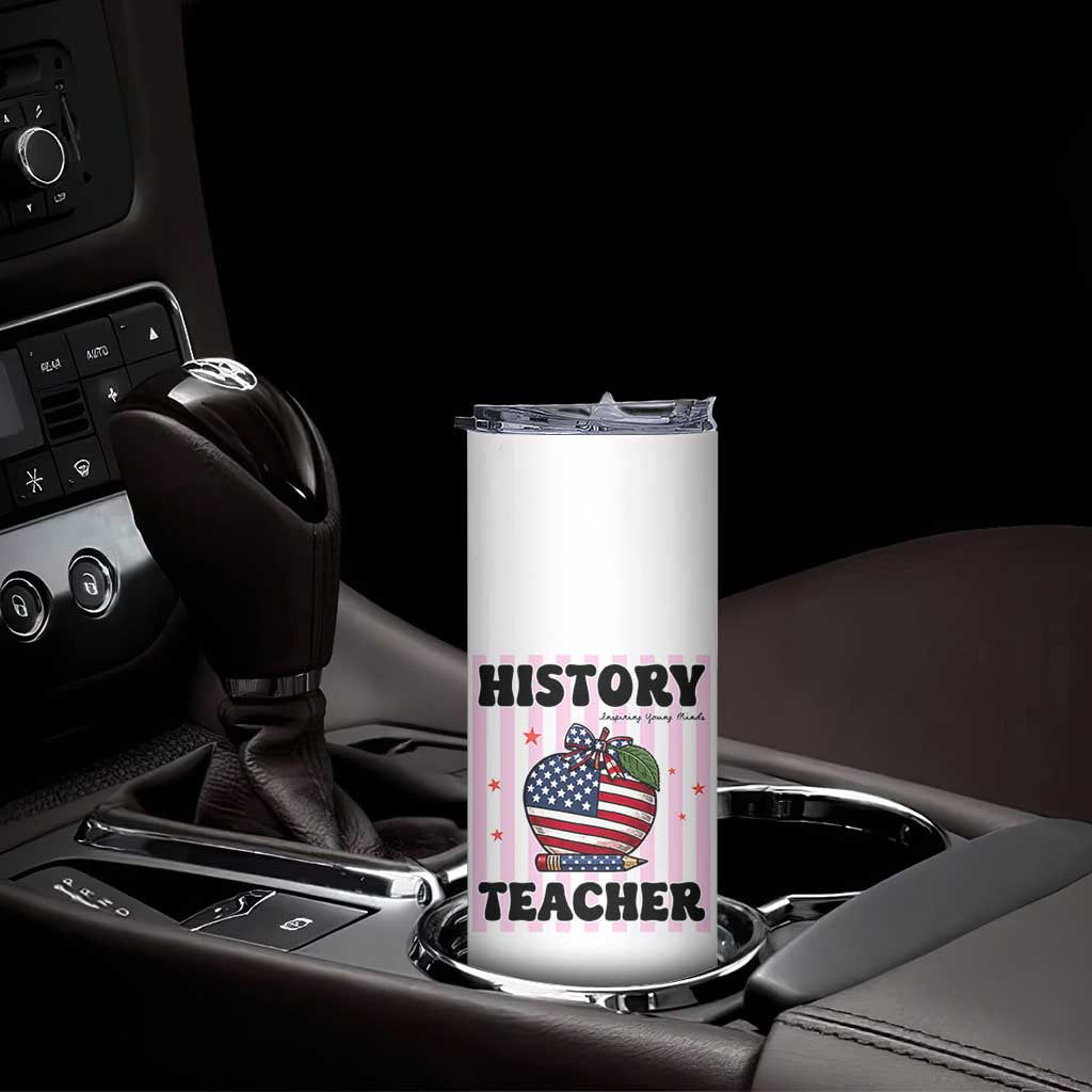 Inspiring Young Minds Teacher Skinny Tumbler 250th Anniversary Educator Gift
