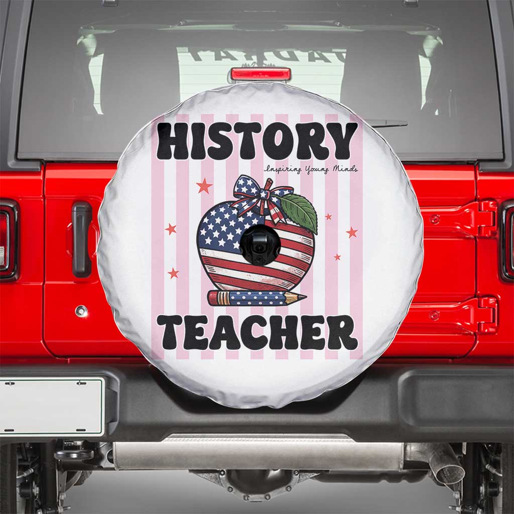 Inspiring Young Minds Teacher Spare Tire Cover 250th Anniversary Educator Gift