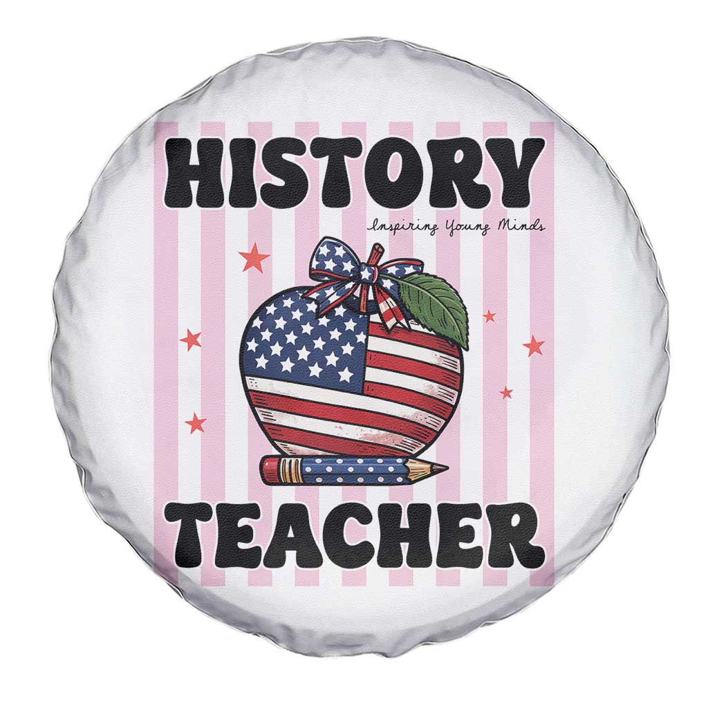 Inspiring Young Minds Teacher Spare Tire Cover 250th Anniversary Educator Gift