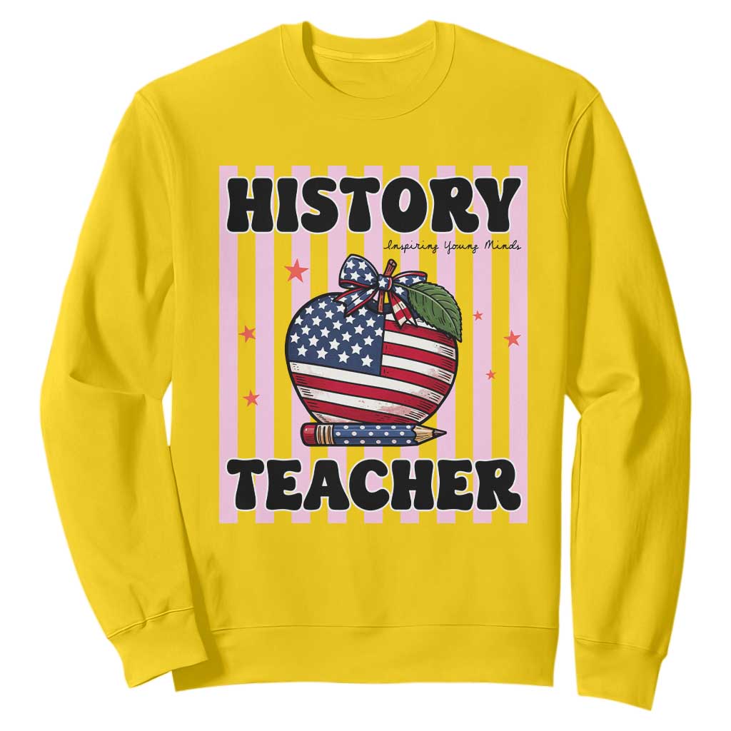 Inspiring Young Minds Teacher Sweatshirt 250th Anniversary Educator Gift TS12 Daisy Print Your Wear