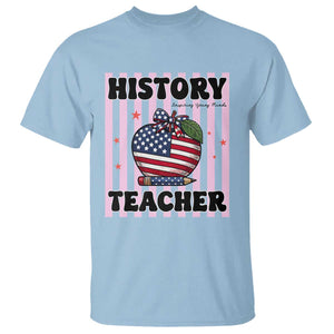 Inspiring Young Minds Teacher T Shirt 250th Anniversary Educator Gift TS12 Light Blue Print Your Wear