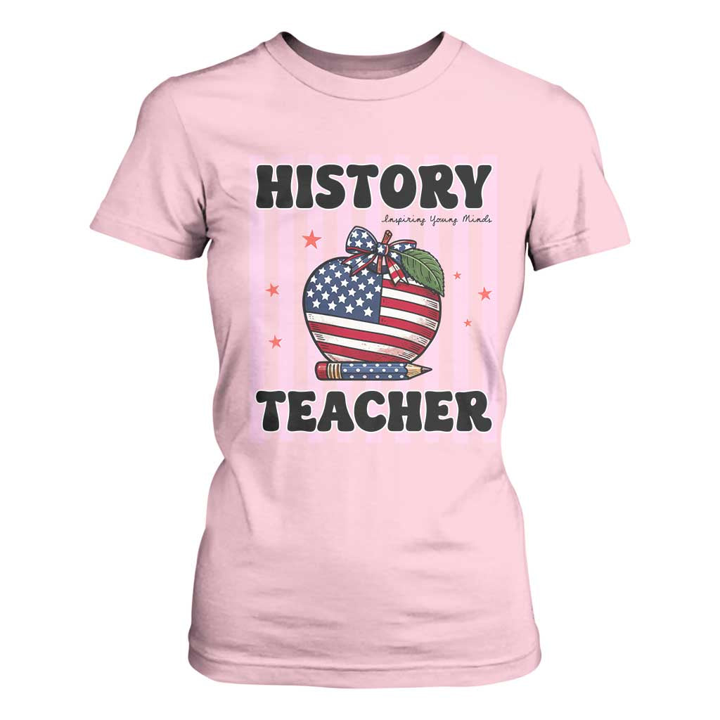 Inspiring Young Minds Teacher T Shirt For Women 250th Anniversary Educator Gift
