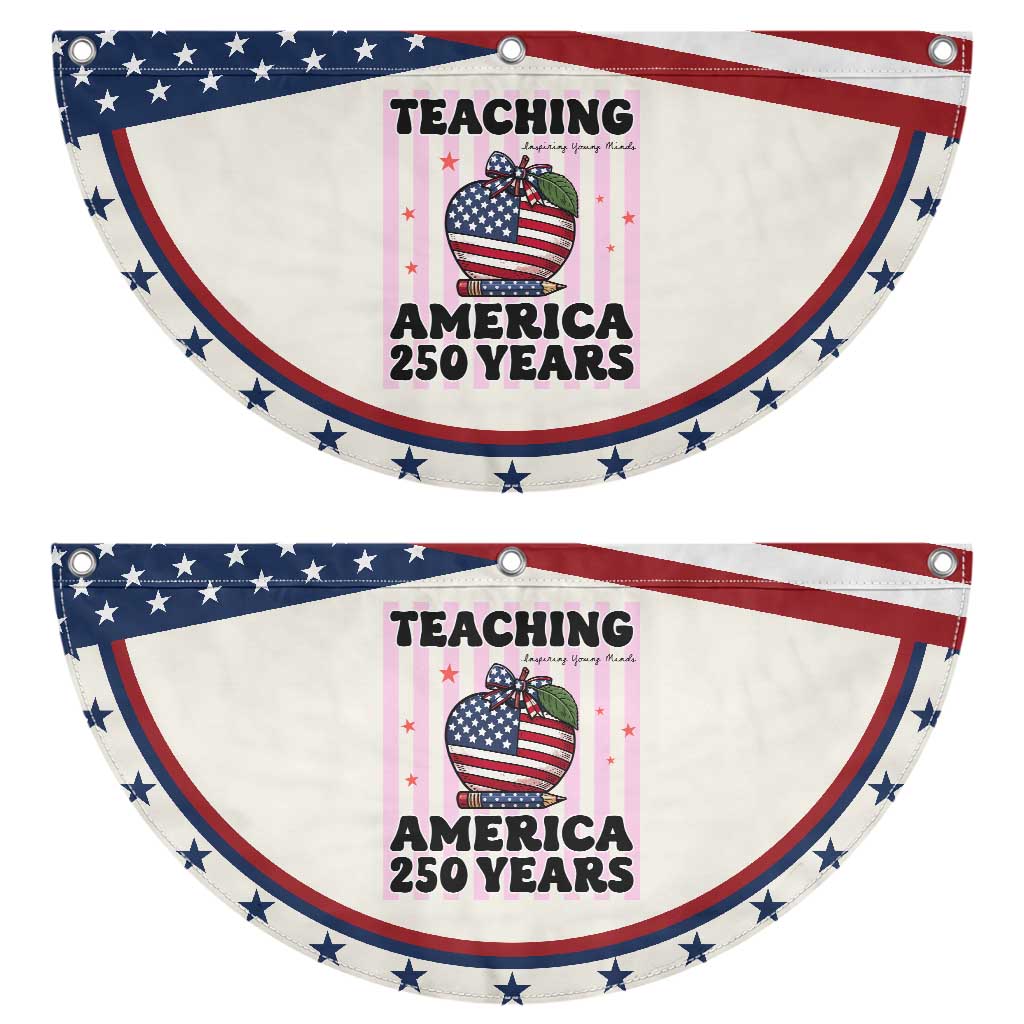 Inspiring Young Minds Teacher Patriotic Fan Flag USA 250th Anniversary Gift