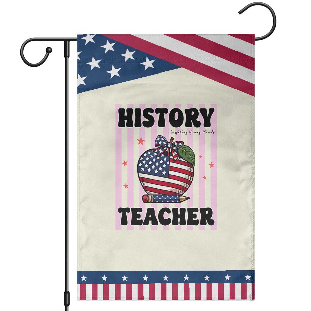 Inspiring Young Minds Teacher Patriotic Garden Flag 250th Anniversary Educator Gift