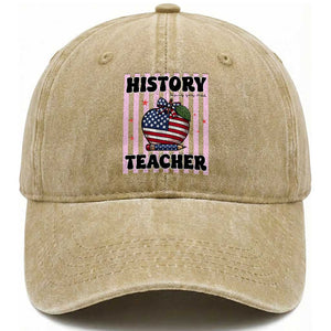 Inspiring Young Minds Teacher Washed Cotton Baseball Cap 250th Anniversary Educator Gift