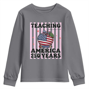 Inspiring Young Minds Teacher Youth Sweatshirt America 250th Anniversary Gift TS12 Charcoal Print Your Wear