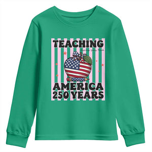 Inspiring Young Minds Teacher Youth Sweatshirt America 250th Anniversary Gift TS12 Irish Green Print Your Wear