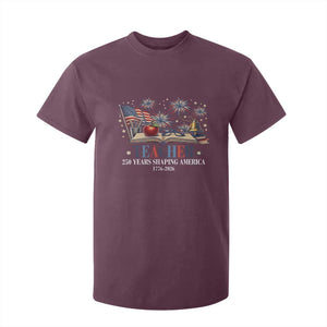 250 Years Shaping America Educator T Shirt For Kid America 250th Anniversary TS12 Maroon Print Your Wear