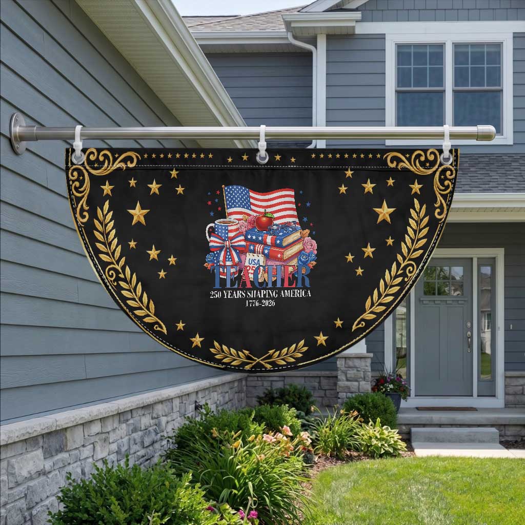 250 Years Shaping America Anniversary Patriotic Fan Flag Proud Educator Gift TS12 2pcs pack Vintage Black Print Your Wear