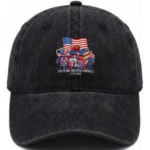 250 Years Shaping America Anniversary Washed Cotton Baseball Cap Proud Educator Gift TS12 Print Your Wear