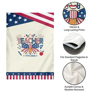 Proud American Teacher 250 Years Patriotic Garden Flag Educator Gift TS12 Print Your Wear