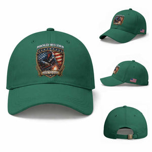 Built To Last Proud Welder Baseball Cap Blue Collar American Dad Gift TS12 Baseball Cap Universal Fit Irish Green Print Your Wear