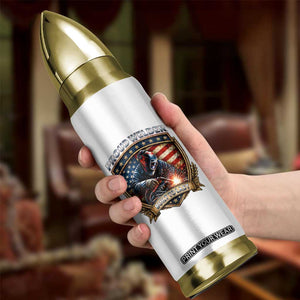 Built To Last Proud Welder Bullet Tumbler Blue Collar American Dad Gift