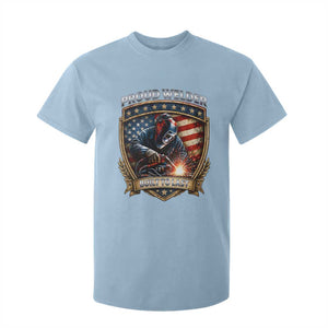 Built To Last Proud Welder T Shirt For Kid Blue Collar American Dad Gift