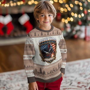 Built To Last Proud Welder Ugly Christmas Sweater Blue Collar American Dad Gift