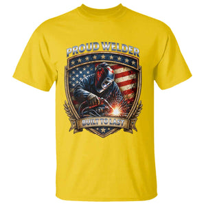 Built To Last Proud Welder T Shirt Blue Collar American Dad Gift TS12 Daisy Print Your Wear