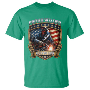 Built To Last Proud Welder T Shirt Blue Collar American Dad Gift TS12 Irish Green Print Your Wear
