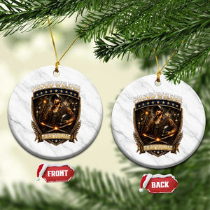Proud Welder Graphic Ceramic Ornament Built To Last Worker Gift