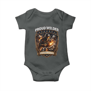 Proud Welder Whatever It Takes Baby Onesie Vintage Mechanic Workwear