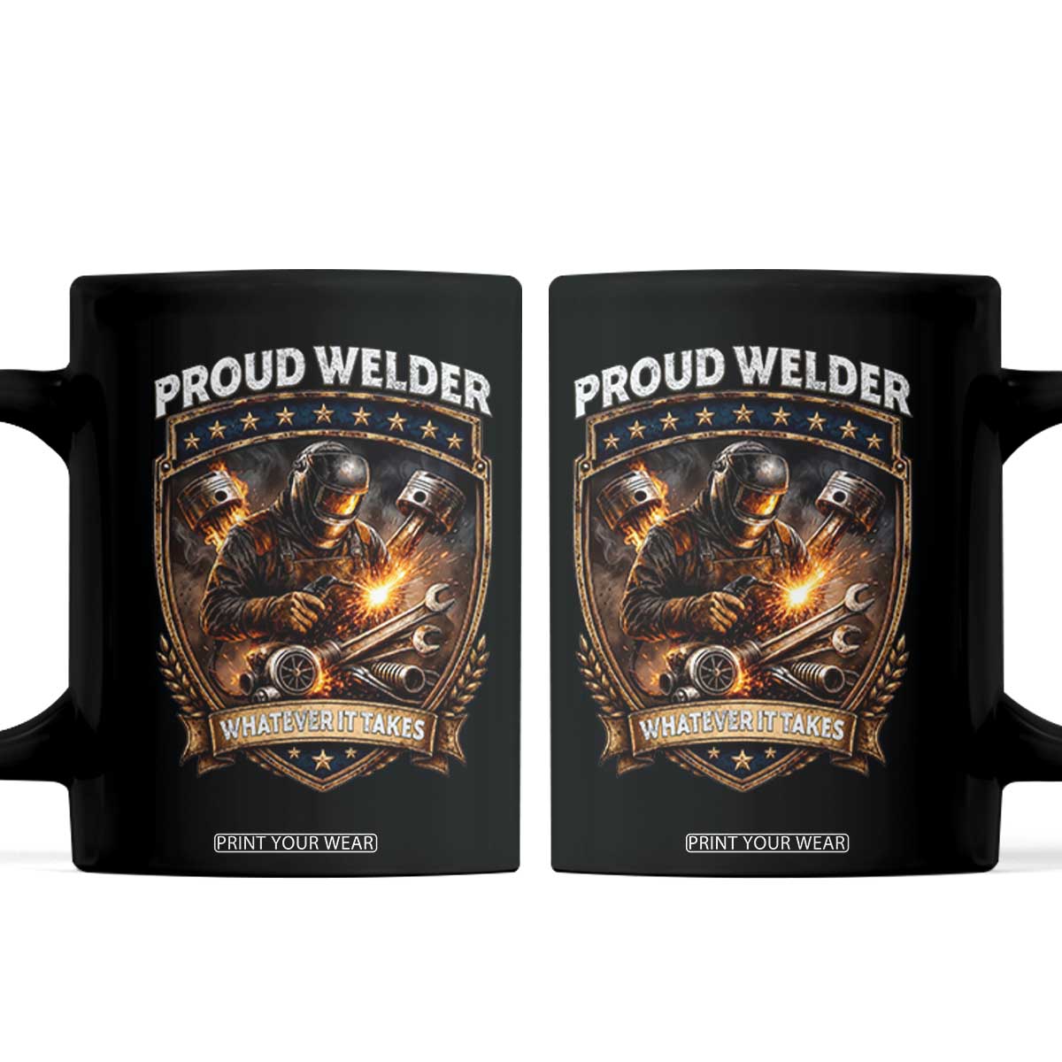 Proud Welder Whatever It Takes Coffee Mug Vintage Mechanic Workwear